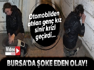 Önce tokat, sonra seyir halindeki otomobilden attı