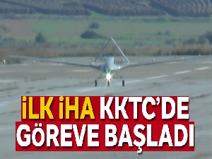 İlk İHA, KKTC'de göreve başladı