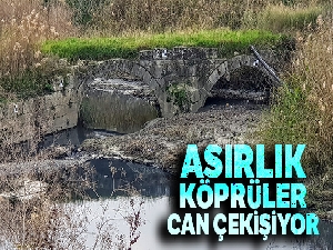 Asırlık köprüler can çekişiyor
