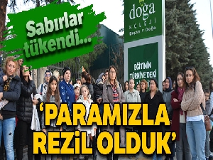 Doğa Koleji'nde eylemler bitmiyor... Veliler çocukları için gelecek kaygısı taşıyor
