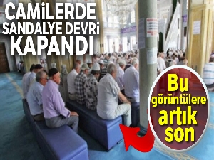 Camilerde tabure ve sandalye üzerinde namaz kılma devri kapandı