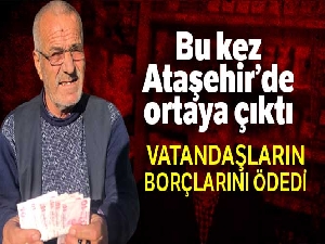 Vatandaşlara yardım eden hayırsever Ataşehir'de ortaya çıktı