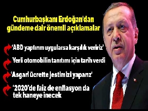 Cumhurbaşkanı Erdoğan: 'Bizim de yaptırımlarımız olacaktır'