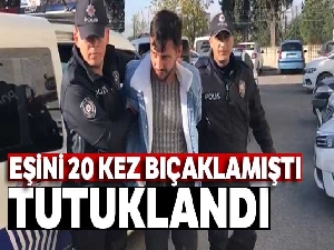 Sivas'tan İstanbul'a gelip eşini 20 kez bıçaklamıştı, tutuklandı