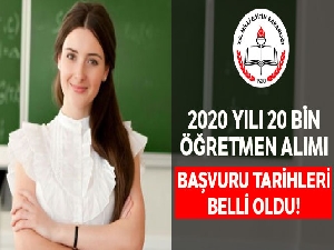 MEB 20 bin sözleşmeli öğretmen alımı için takvimi açıkladı