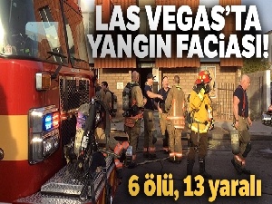 Las Vegas'da motelde yangın: 6 ölü, 13 yaralı