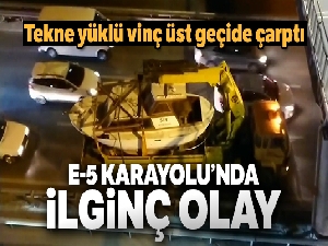 E-5 Karayolu'nda ilginç olay