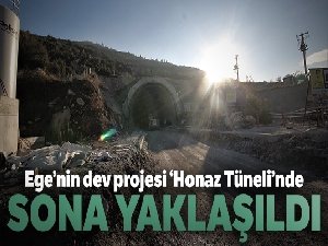 Ege'nin dev projesi ‘Honaz Tüneli'nde sona yaklaşıldı