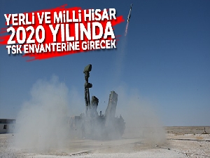 HİSAR-A, 2020 yılında TSK envanterine girecek