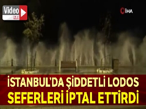 İstanbul'da şiddetli lodos seferleri iptal ettirdi