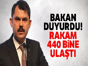 Bakan Murat Kurum: '100 bin sosyal konuta başvuru rakamı 440 bin rakamına ulaşmıştır'