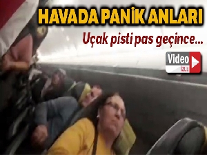 Fırtına nedeniyle uçak pisti ‘pas' geçti