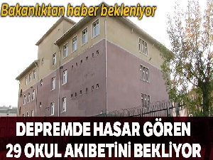 Hasar gören okulların yıkımı için bakanlıktan haber bekleniyor