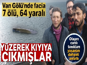 Tekne devrilince yüzerek kıyıya çıkmışlar