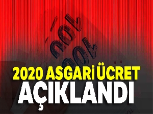 Son Dakika: 2020 Asgari ücret açıklandı