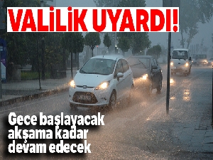 Ordu Valiliğinden şiddetli yağış uyarısı