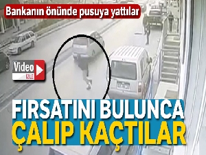 Bankadan çıkan adamın aracından çantayı böyle çaldı