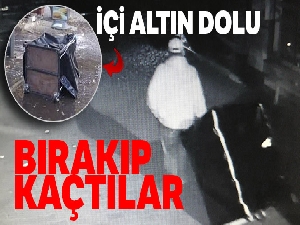 Şaşkın hırsızlar çaldıkları kasayı düşürüp kaçtı