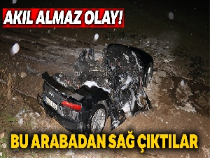 Bu otomobilden sağ çıktılar