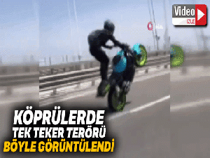 İstanbul Boğazı'ndaki köprülerde tek teker terörü kamerada