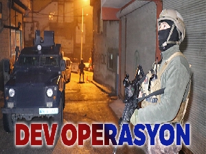 Gaziantep'te 727 polisli uyuşturucu operasyonu