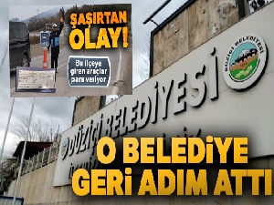 'Ayak bastı' parası toplayan belediye geri adım attı