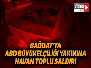 Bağdat'ta ABD Büyükelçiliği yakınına havan toplu saldırı