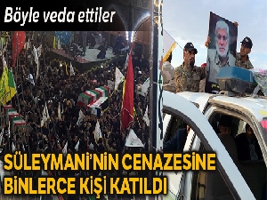 Süleymani'nin Kerbela'daki cenaze törenine binlerce kişi katıldı