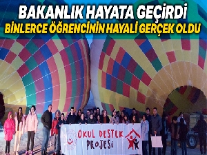 Bakanlık hayata geçirdi binlerce öğrencinin hayali gerçek oldu