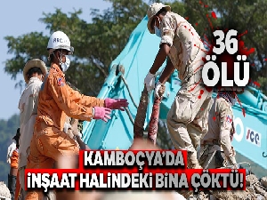 Kamboçya'da inşaat halindeki 7 katlı bina çöktü: 36 ölü