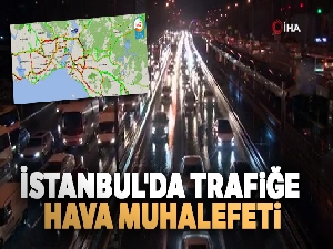 İstanbul'da trafiğe hava muhalefeti