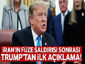 Trump'tan ilk açıklama, İran'ın ABD üslerini vurmasından 3 saat sonra geldi