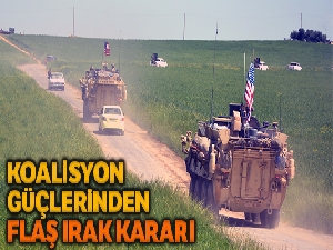 Irak'ta DAEŞ karşıtı koalisyon güçleri faaliyetlerini askıya aldı
