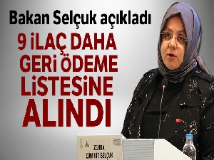 Bakan Selçuk: 'Biri lösemi, 4'ü epilepsi olmak üzere 9 ilacı daha geri ödeme listesine aldık'