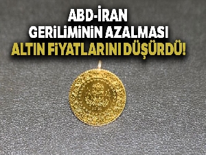 ABD ile İran arasındaki gerilimin azalması altının ateşini söndürdü