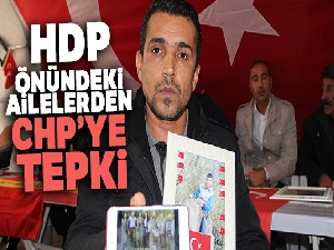 HDP önündeki ailelerden CHP'ye tepki