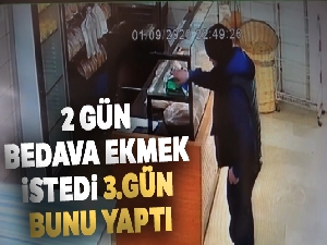 2 gün bedava ekmek istedi, 3. gün sadaka kutusunu böyle çaldı