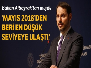 Bakan Albayrak: 'Mayıs 2018'den beri en düşük seviyeye ulaştı'