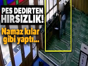 Namaz kılar gibi yaptı valizi çaldı