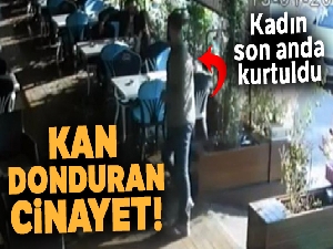 Cinayet anı saniye saniye görüntülendi