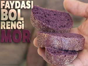 Faydası bol, rengi mor ekmek