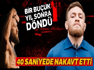 McGregor rakibini 40 saniyede yıktı!