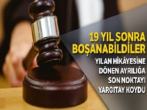 19 yıl sonra boşanabildiler!