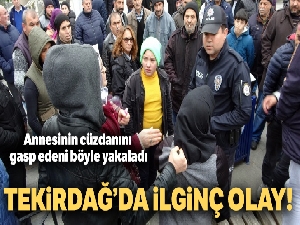 Yaşlı annesinin cüzdanını çaldığını öne sürdüğü kadını böyle yakaladı