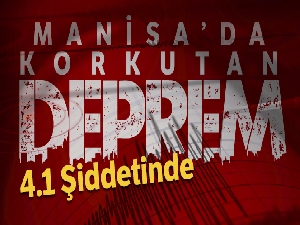 Manisa'da 4.1 büyüklüğünde deprem