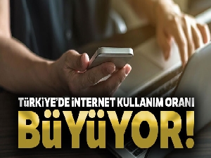 Türkiye'de internete erişim oranı yüzde 88 oldu