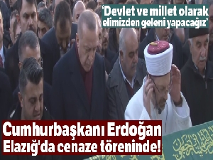 Cumhurbaşkanı Erdoğan deprem bölgesinde