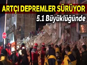 Elazığ'da 5.1 büyüklüğünde bir artçı deprem daha