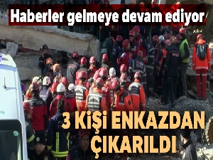 Elazığ Sürsürü Mahallesi'nde 3 kişi enkazdan çıkarıldı!