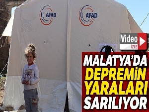 Malatya'da deprem yaraları sarılıyor